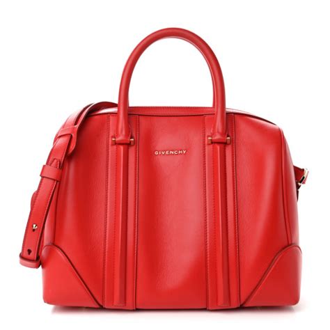 GIVENCHY Calfskin Medium Lucrezia Red 